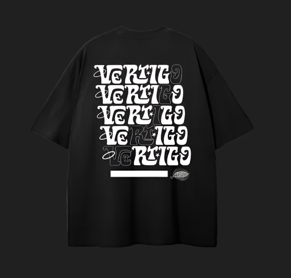 Vertigo Oversize Black Classic T Shirt